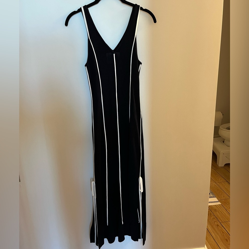 3.1 Phillip Lim Dark Navy White Striped Knit Dress